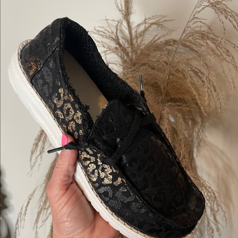 Gypsy Jazz Jazzy Black Leopard shoes